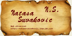 Nataša Šuvaković vizit kartica
